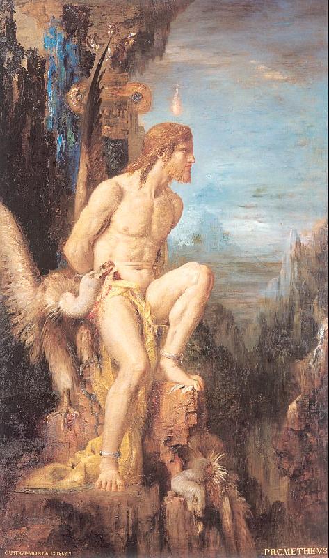 Gustave Moreau Prometheus Germany oil painting art
